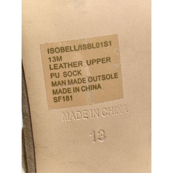 Steve Madden Sandals Womens Size 13 Tan Leather Double Strap Open Toe Heels - Picture 8 of 9